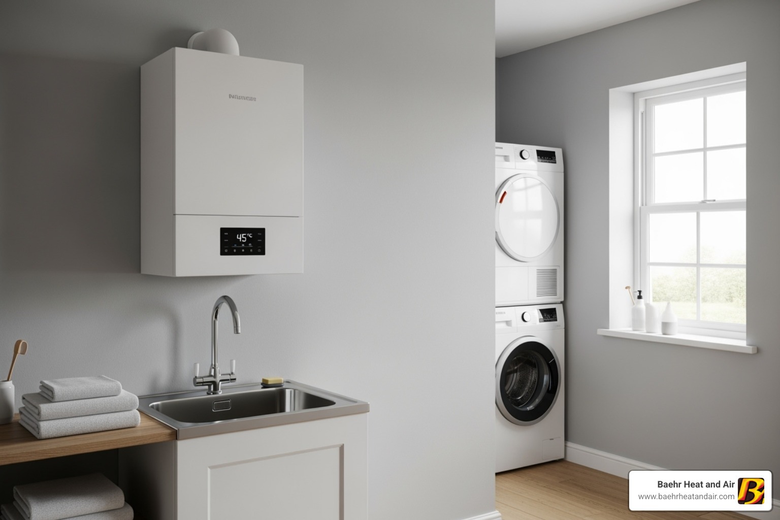 compact, wall-mounted combi-boiler - boiler water heater