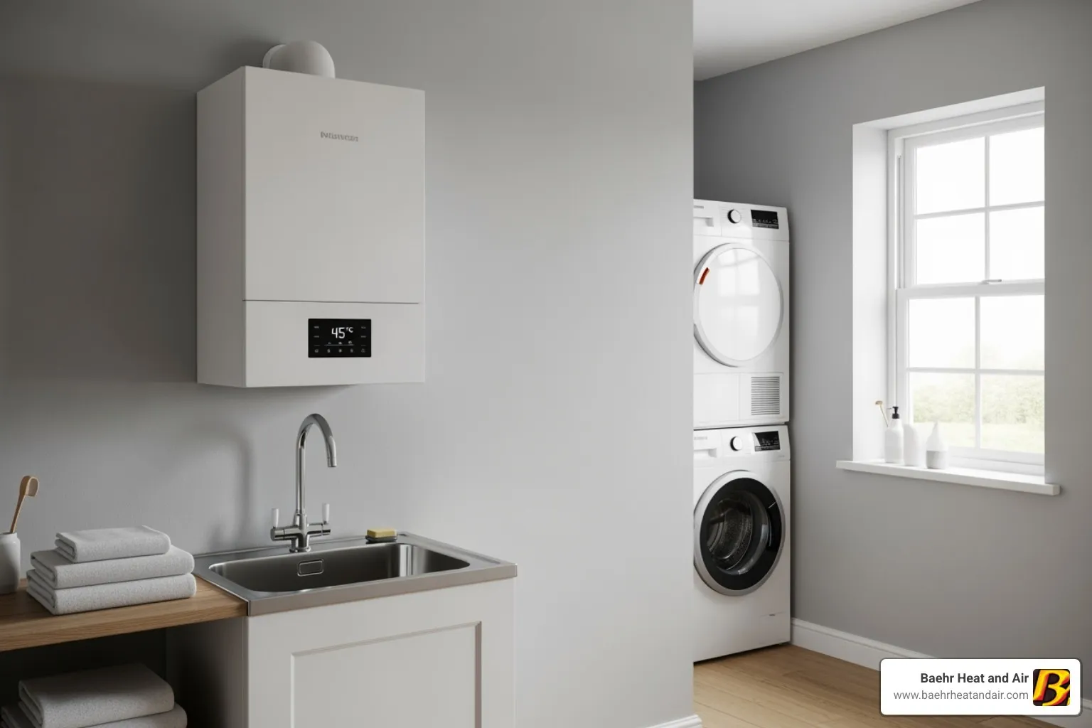 compact, wall-mounted combi-boiler - boiler water heater