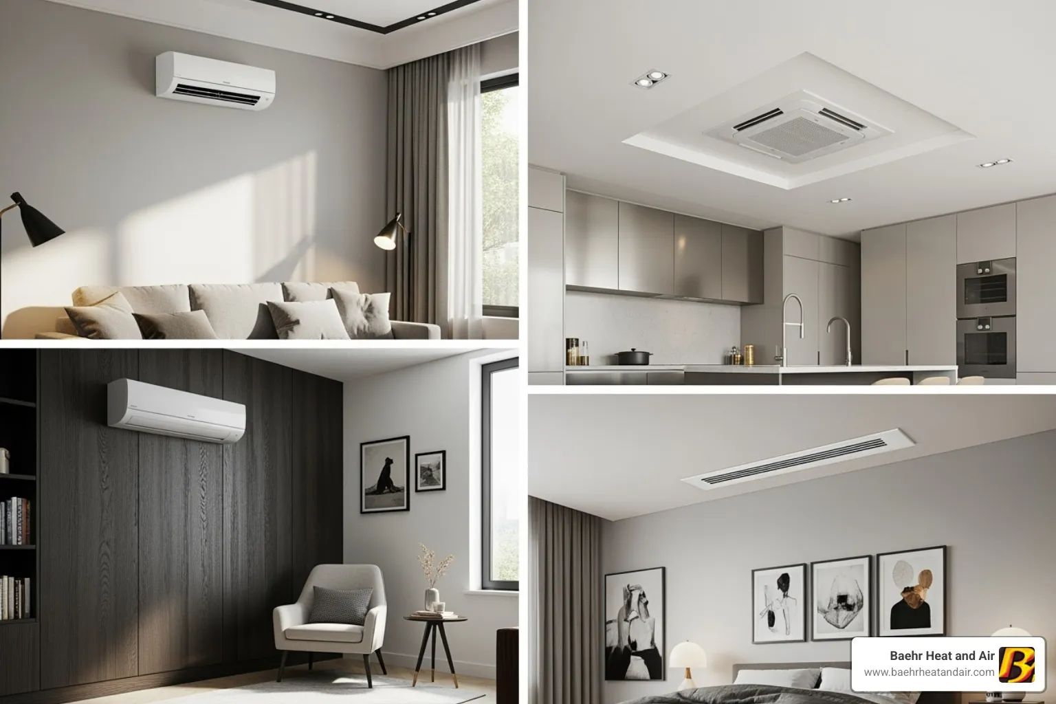 various types of mini-split indoor units - Mini split installation Auburn