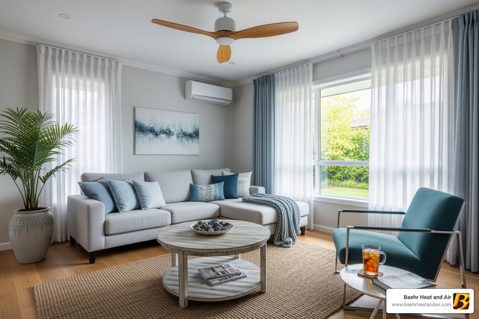 cool and comfortable living room - ac maintenance auburn