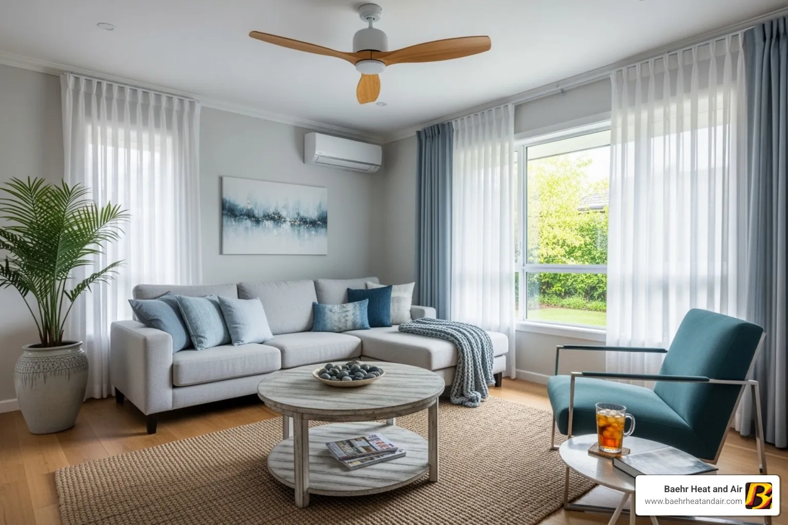 cool and comfortable living room - ac maintenance auburn