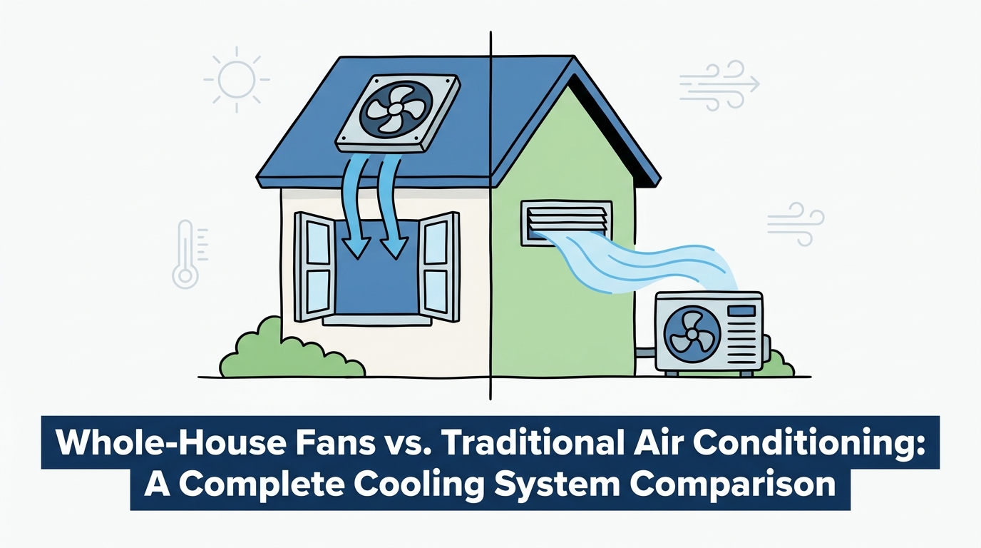 Whole-House Fans vs. Traditional Air Conditioning: A Complete Cooling System Comparison