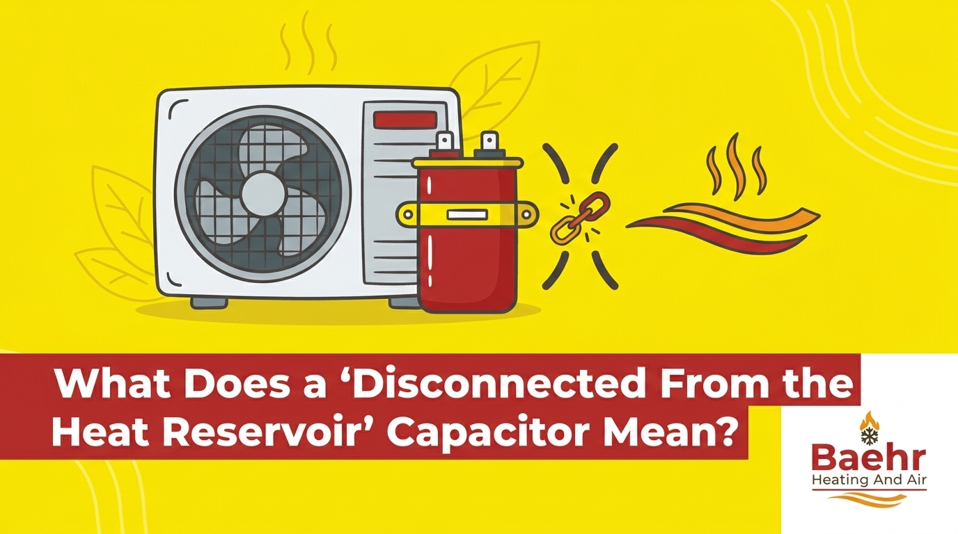 What Does a 'Disconnected From the Heat Reservoir' Capacitor Mean?
