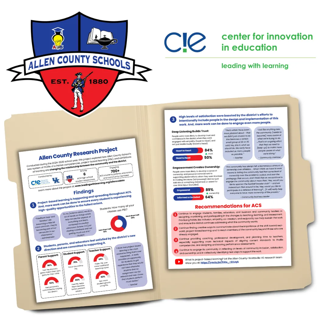 Research on Learner-Centered Assessment in Allen County, Kentucky