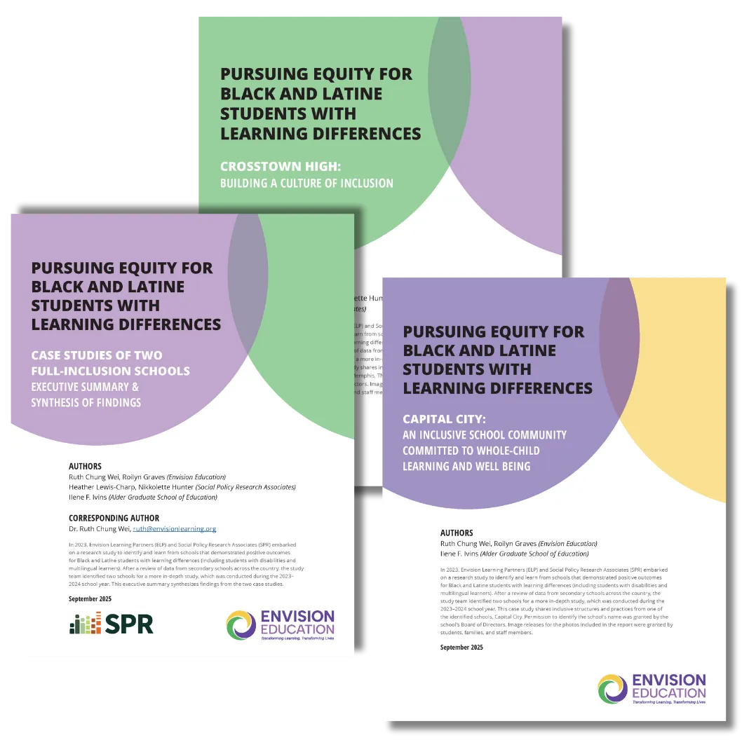 Research project titles for Pursuing Equity for Black & Latine Students with Learning Differences