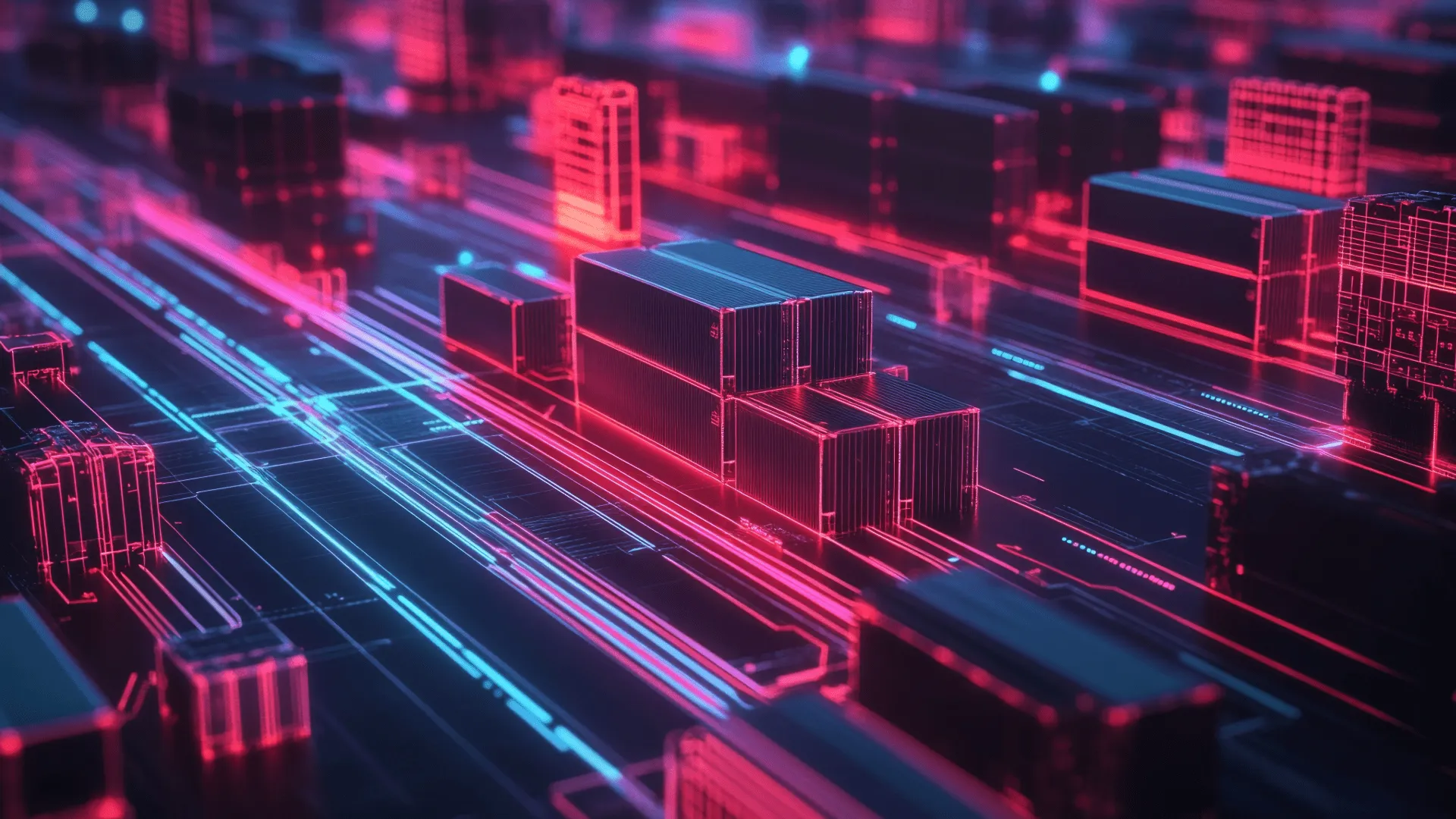 Simulated supply chain network and material flow