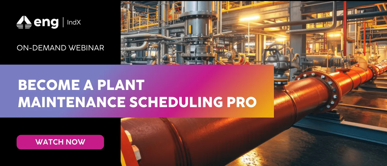 Webinar thumbnail including the webinar title and picture of a large copper pipe on a factory floor 