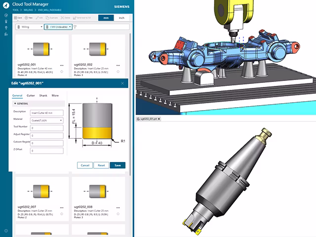 Interface of Siemens NX CAM