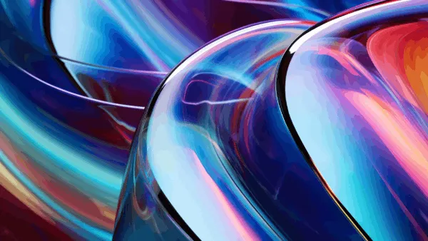 Colorful 3D abstract circles