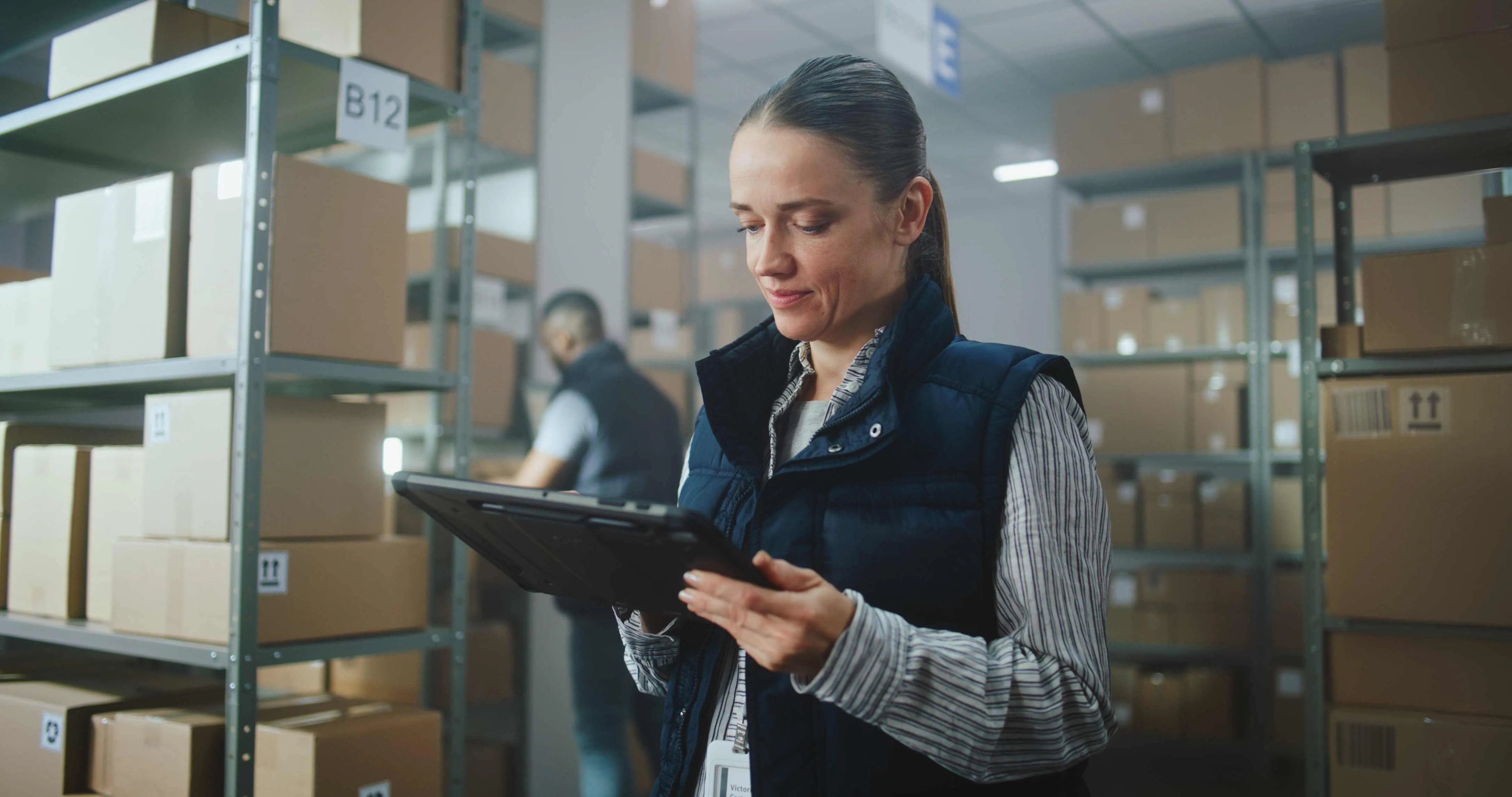 Warehouse operations managed through digital systems