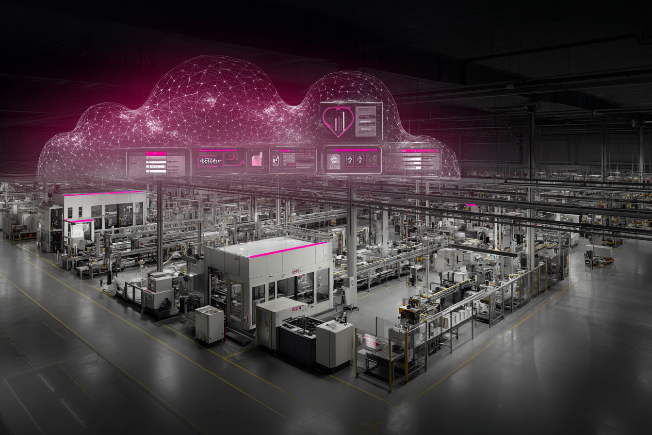 High-level view of a factory floor