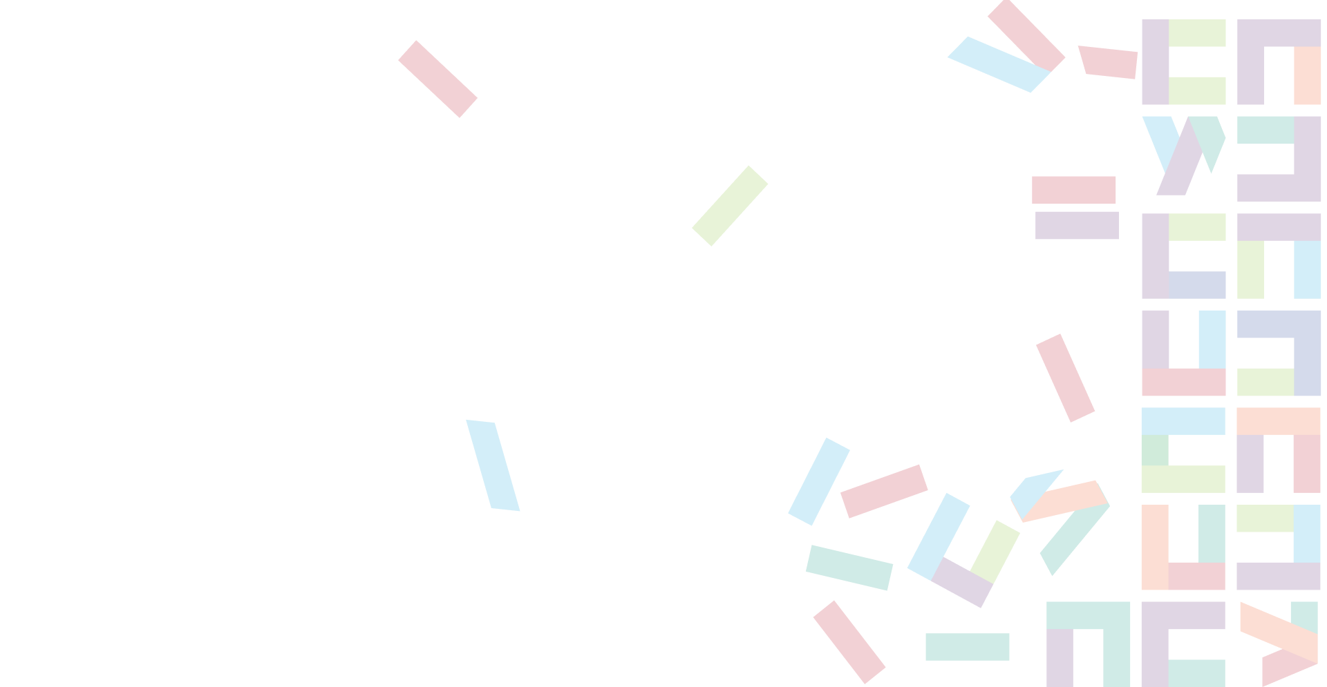 Colorful geometric shapes forming the word 'NETWORK' with red, green, blue, purple, and orange rectangles and lines.