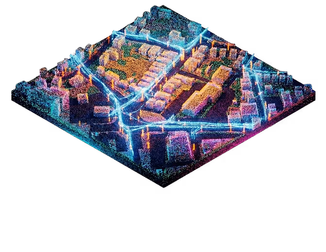 isometric image of map