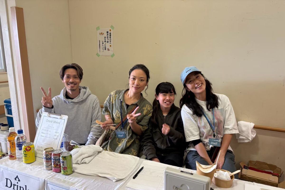 image of customer participating in instore event for a department store