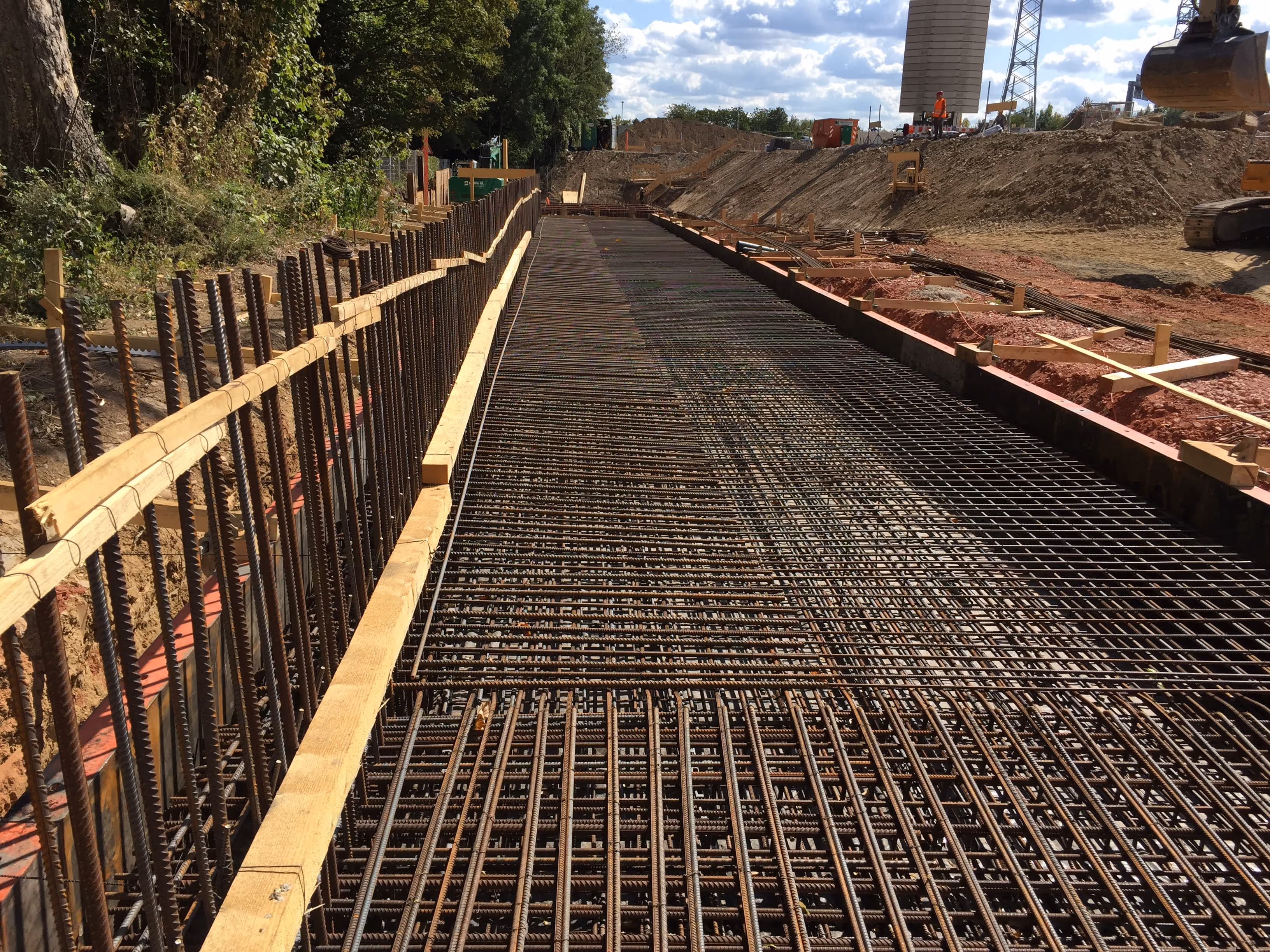Bewehrungsarbeiten auf Baustelle – Bauüberwachung und Statik IBWS