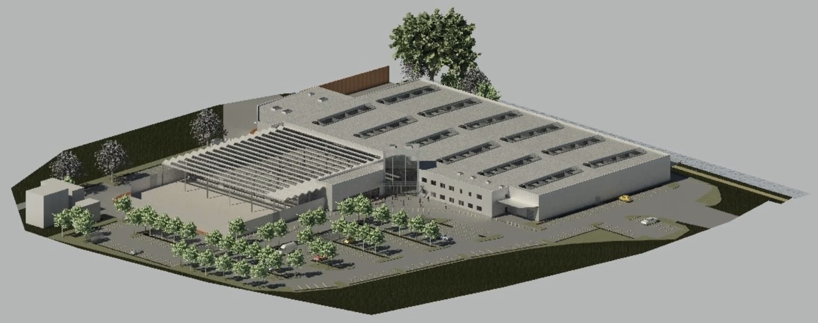 3D-Modell Baumarkt-Neubau – Generalplanung/Koordination durch IBWS