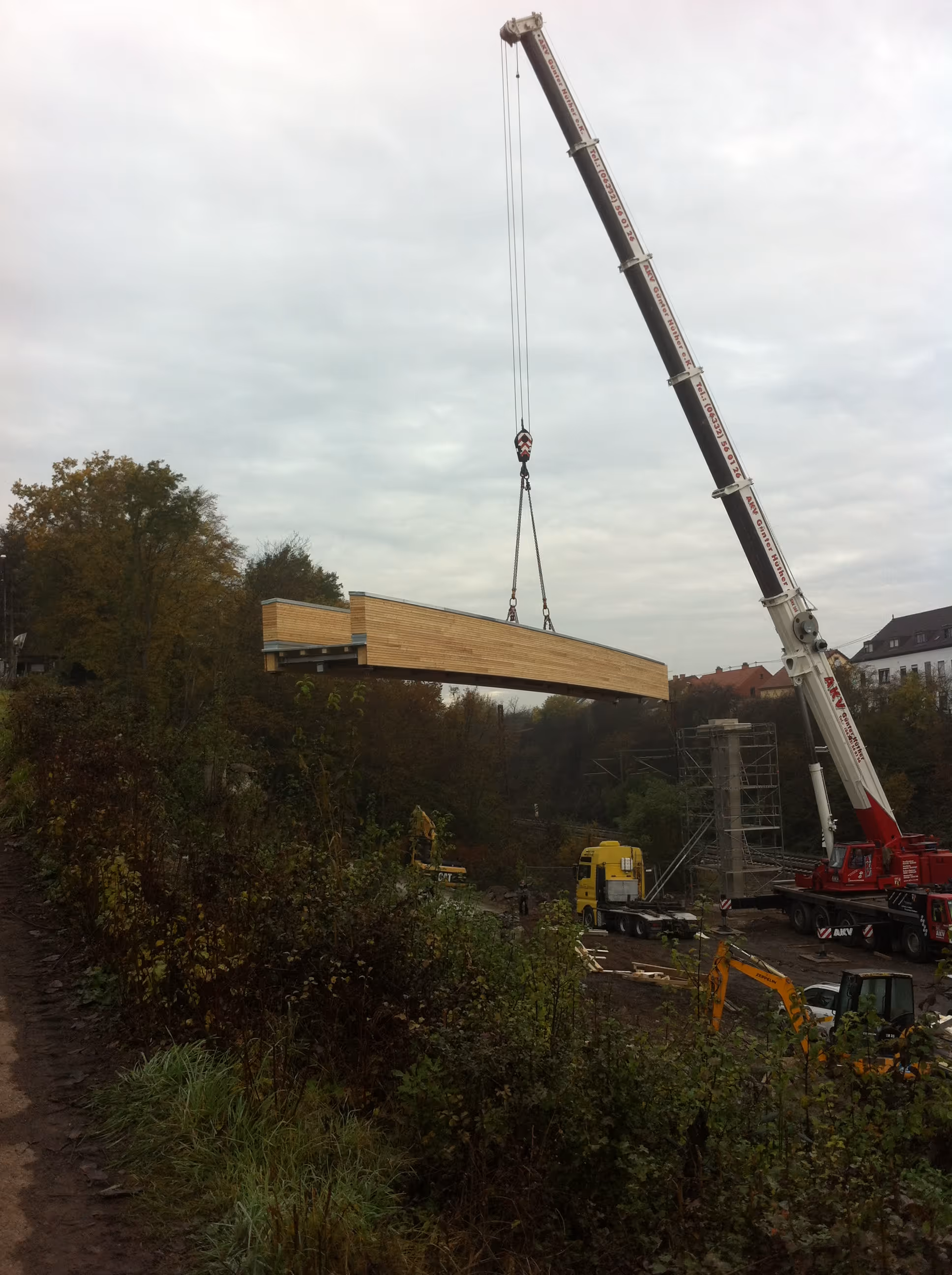 Hebe- und Montagearbeiten im Brückenbau – Bauleitung IBWS