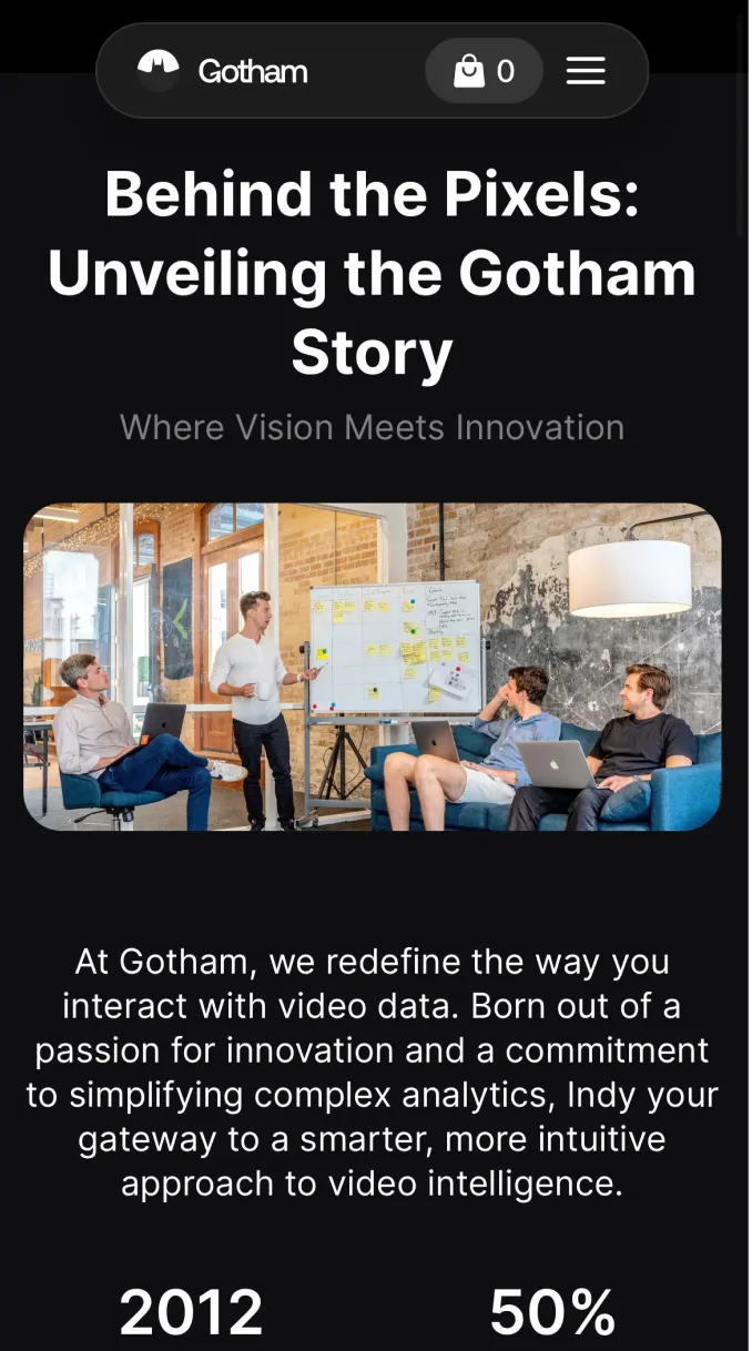 App Webflow Template - Gotham - Created by Wedoflow.com and Azwedo.com