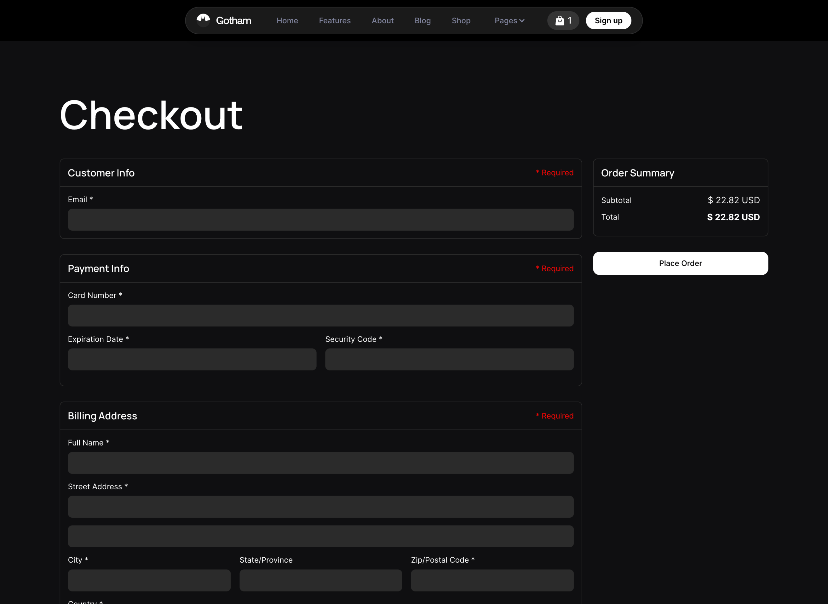 App Webflow Template - Gotham - Created by Wedoflow.com and Azwedo.com