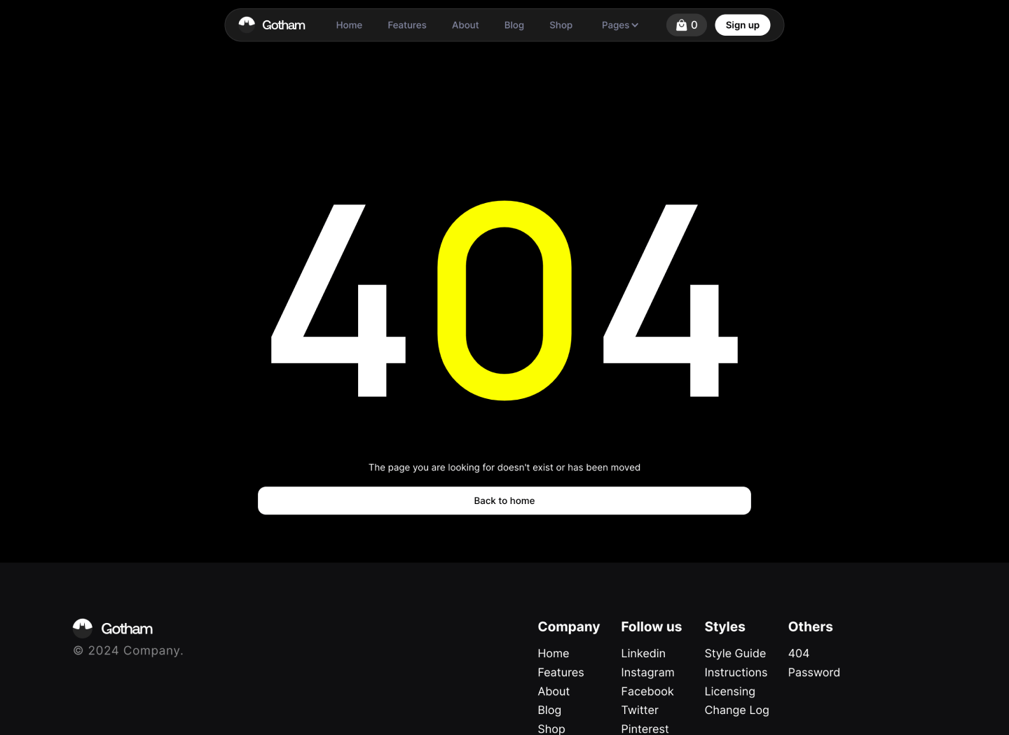 App Webflow Template - Gotham - Created by Wedoflow.com and Azwedo.com