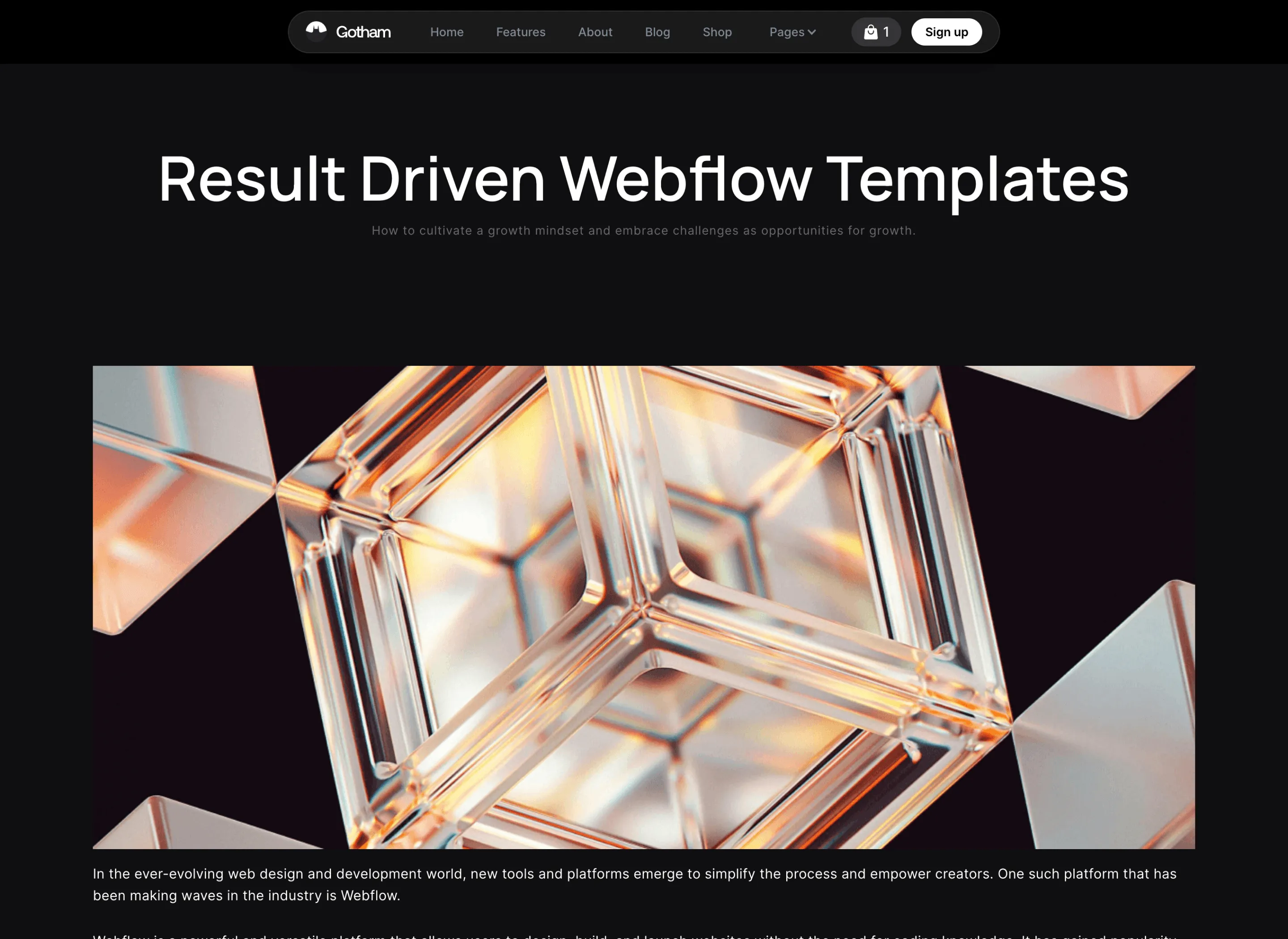 App Webflow Template - Gotham - Created by Wedoflow.com and Azwedo.com