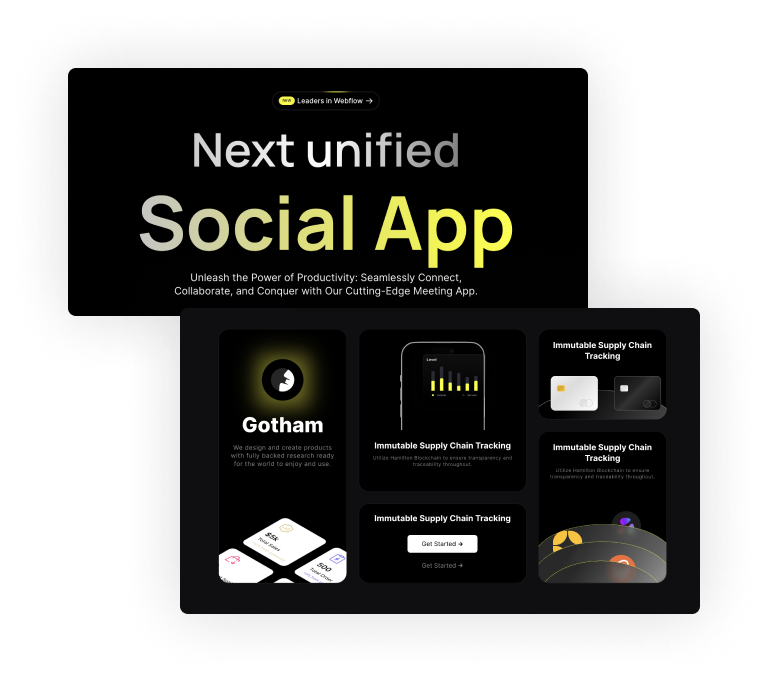 App Webflow Template - Gotham - Created by Wedoflow.com and Azwedo.com
