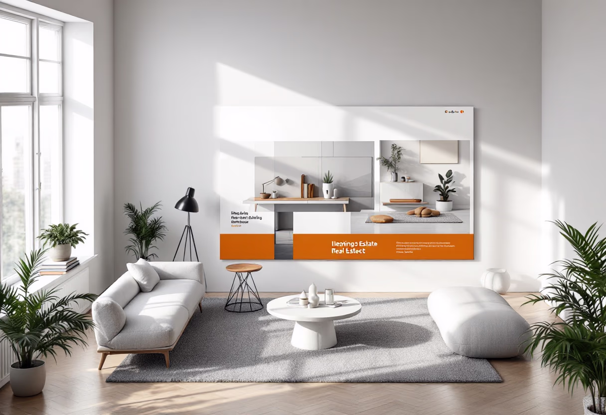 digital project in a real estate office