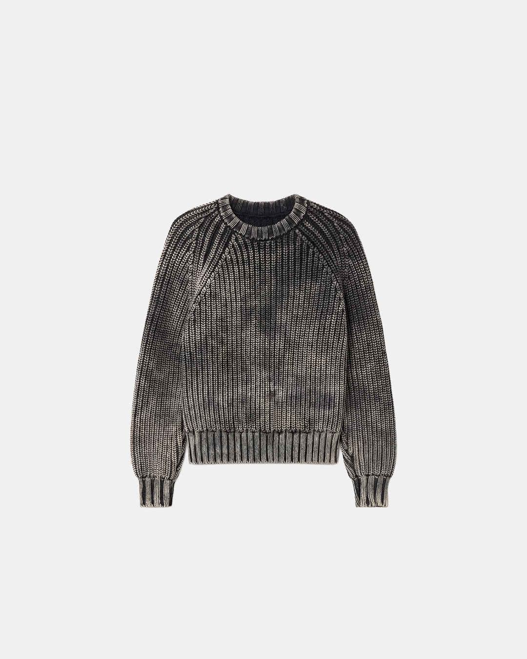 Distressed Melange Knit Sweater