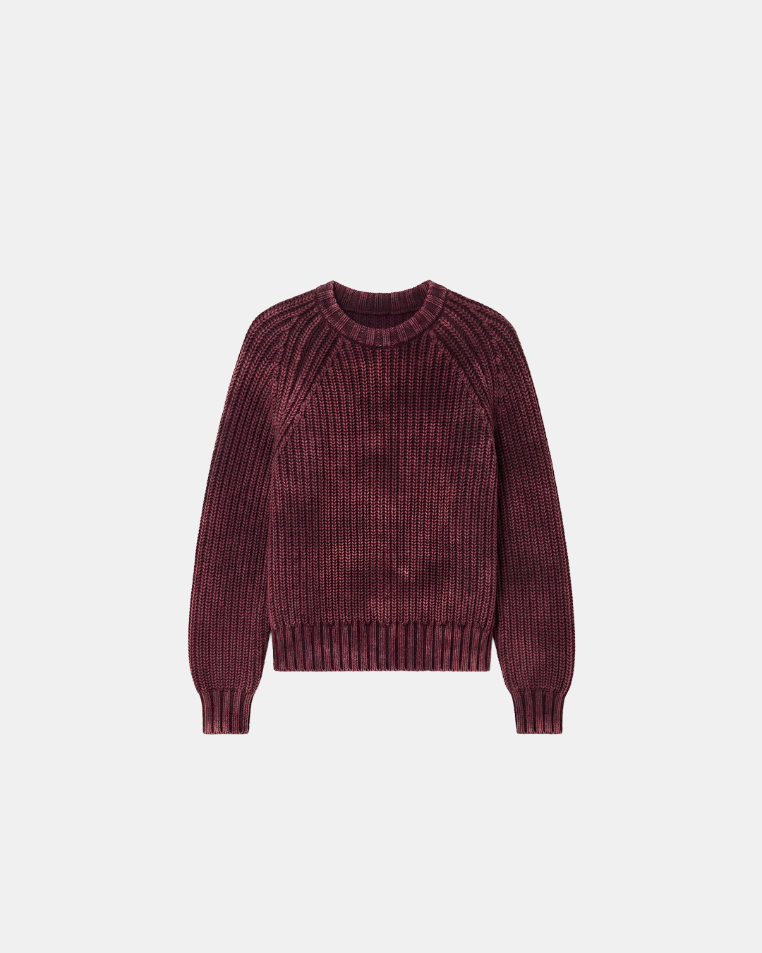 Burgundy Chunky Knit Sweater