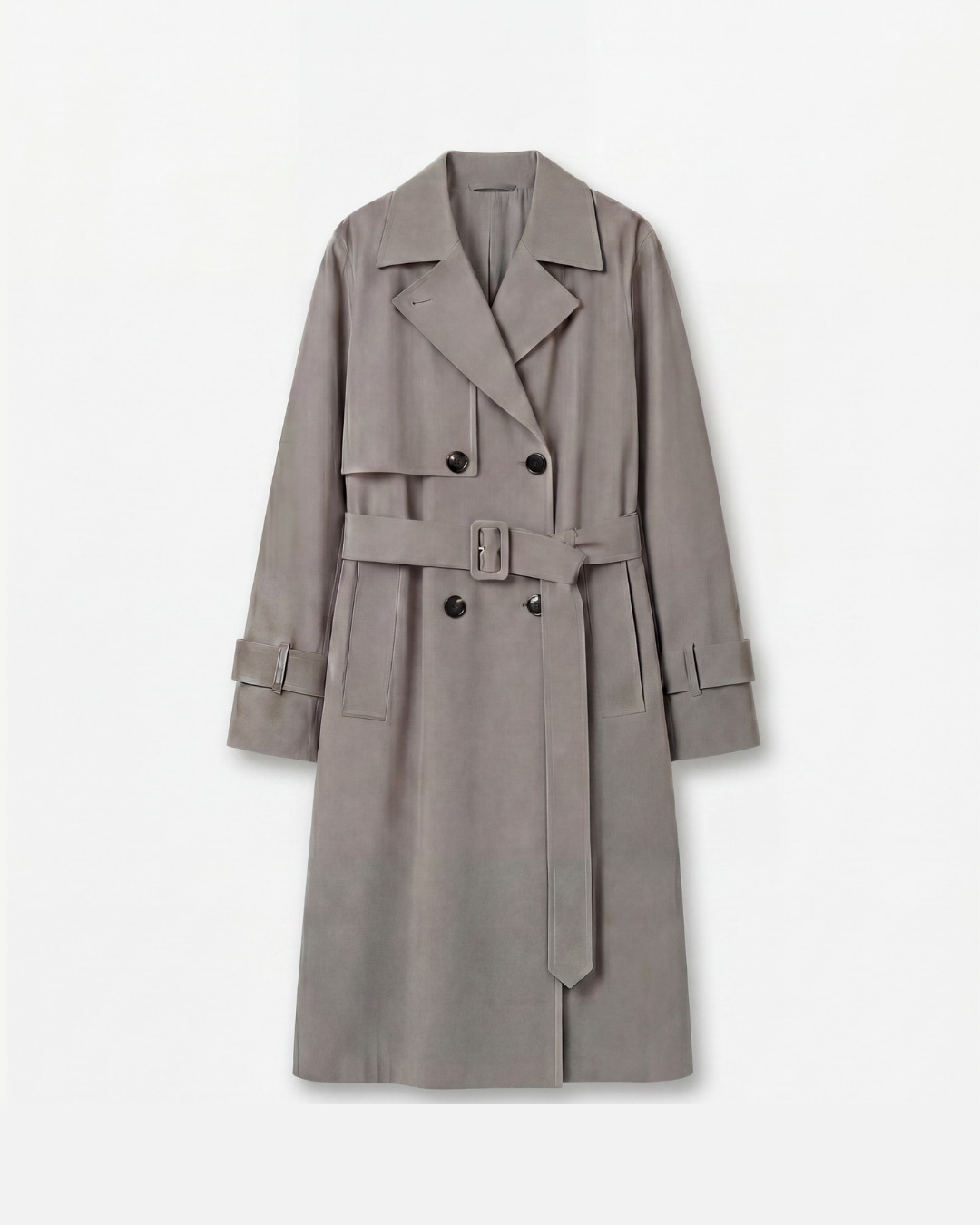 Belted Double-Breasted Trench