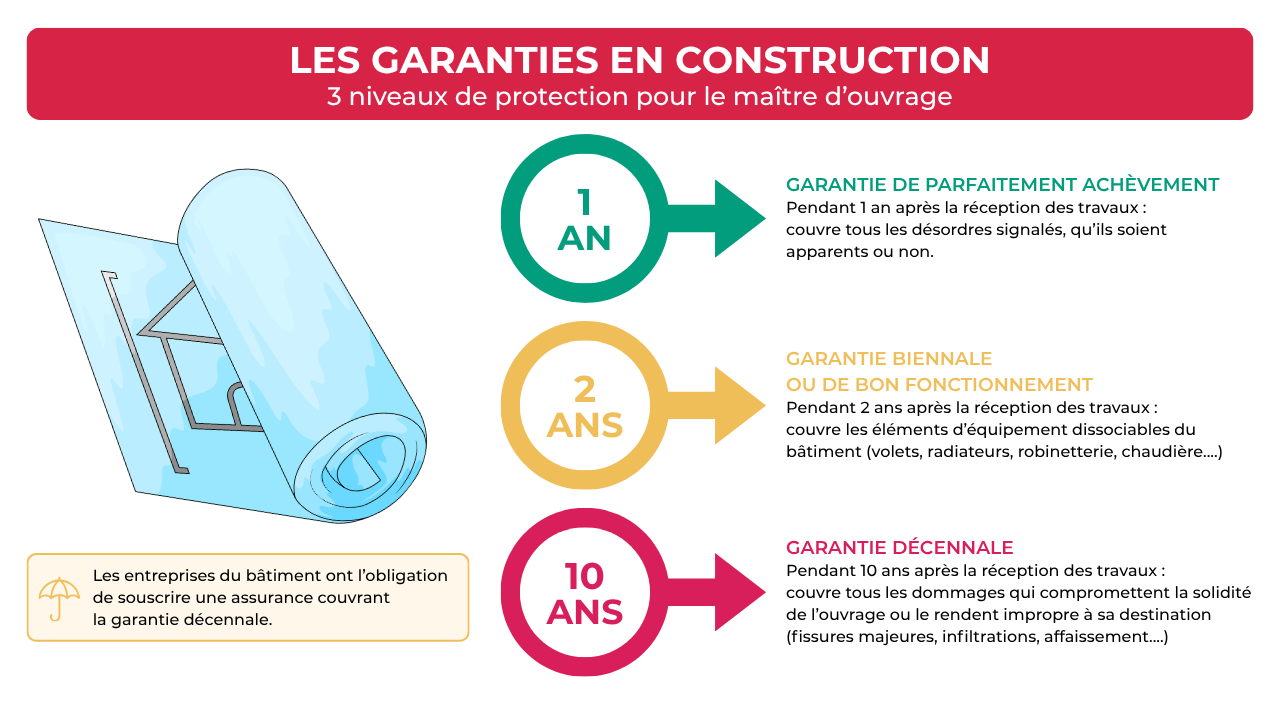Les niveaux de garanties construction