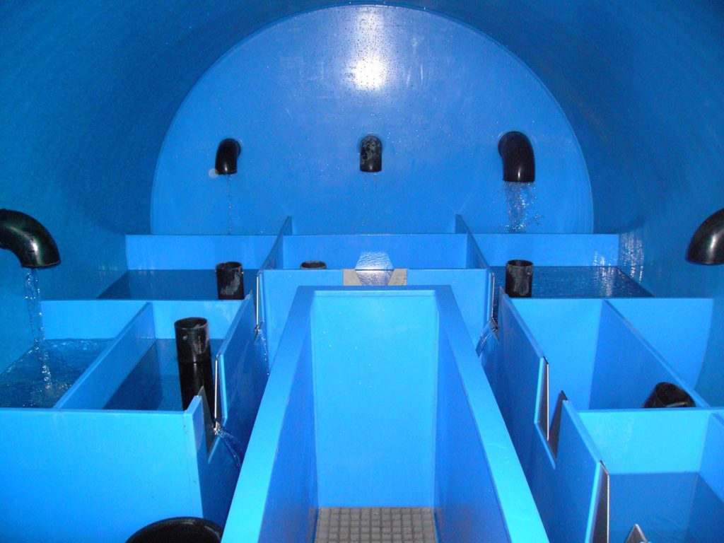 Les futures chambres de captage contiendront des bacs distincts pour chaque source.