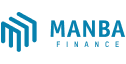 Blue Manba Finance logo with stylized M and text.