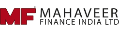 Mahaveer Finance India Ltd logo with bold red MF and black text
