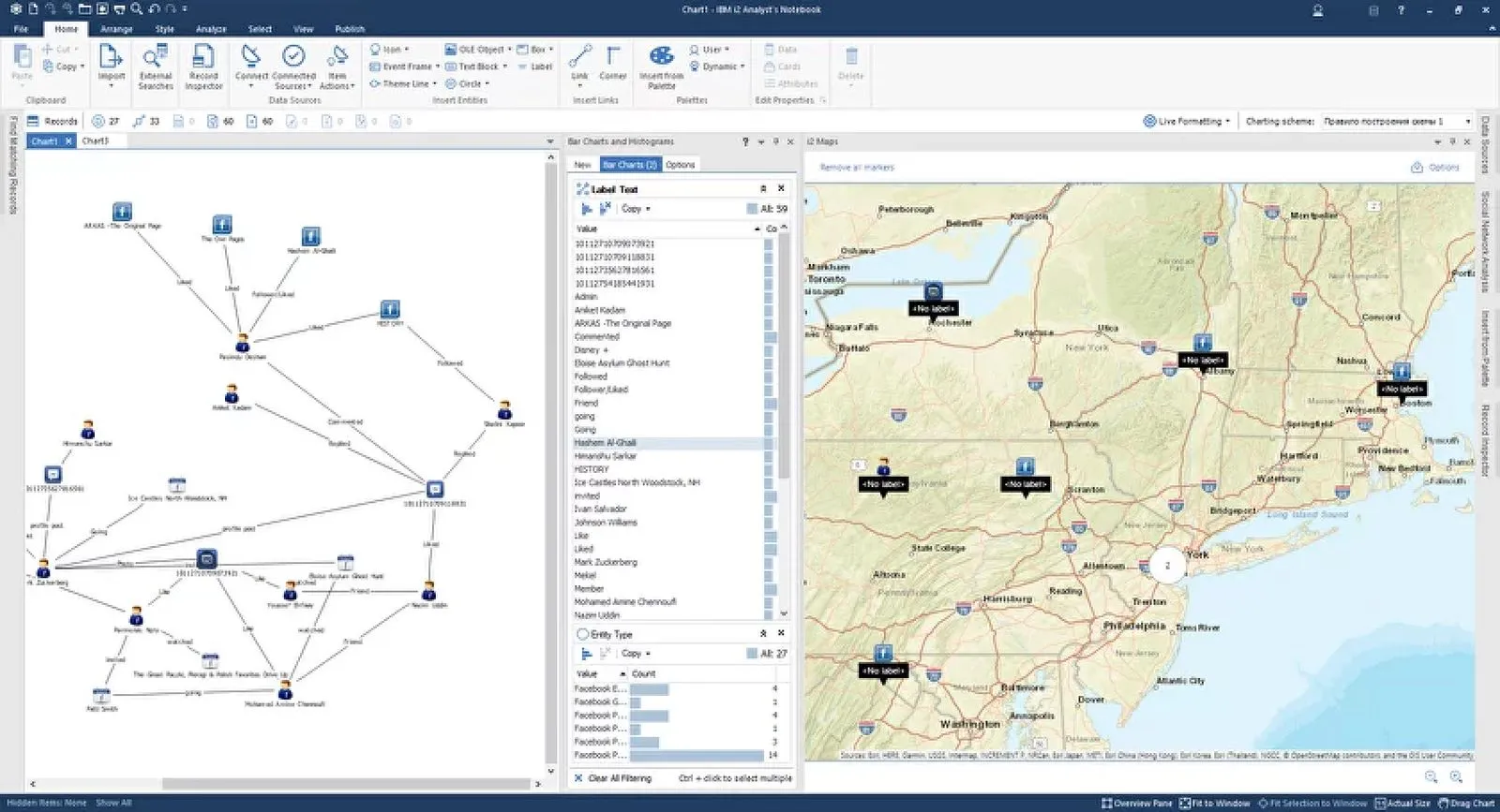 i2 platform map networks