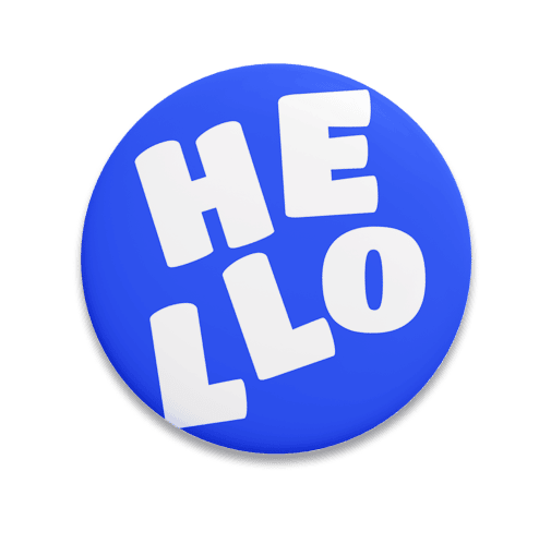 Hello Bg Blue Image - Print X Webflow Template