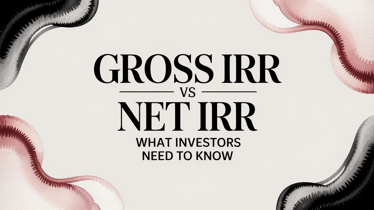Gross IRR vs Net IRR What Investors Need to Know