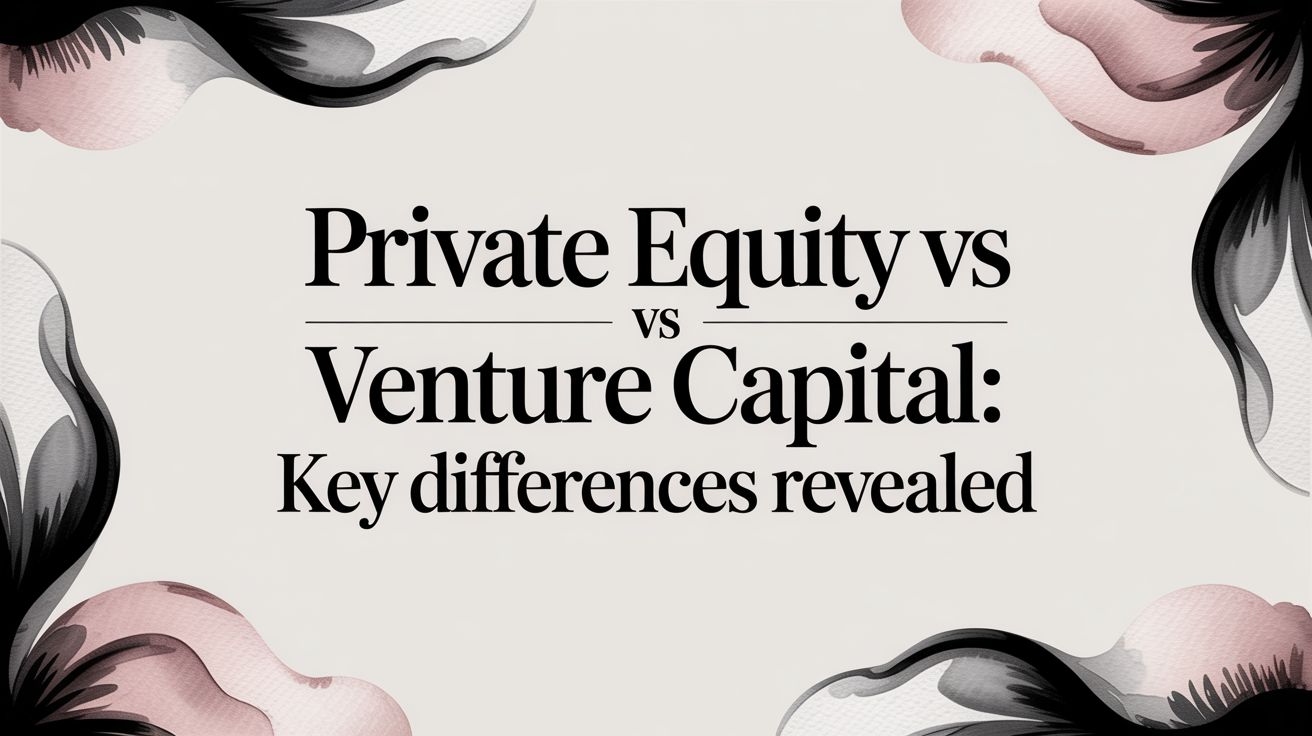 Private Equity vs Venture Capital: Key Differences Revealed