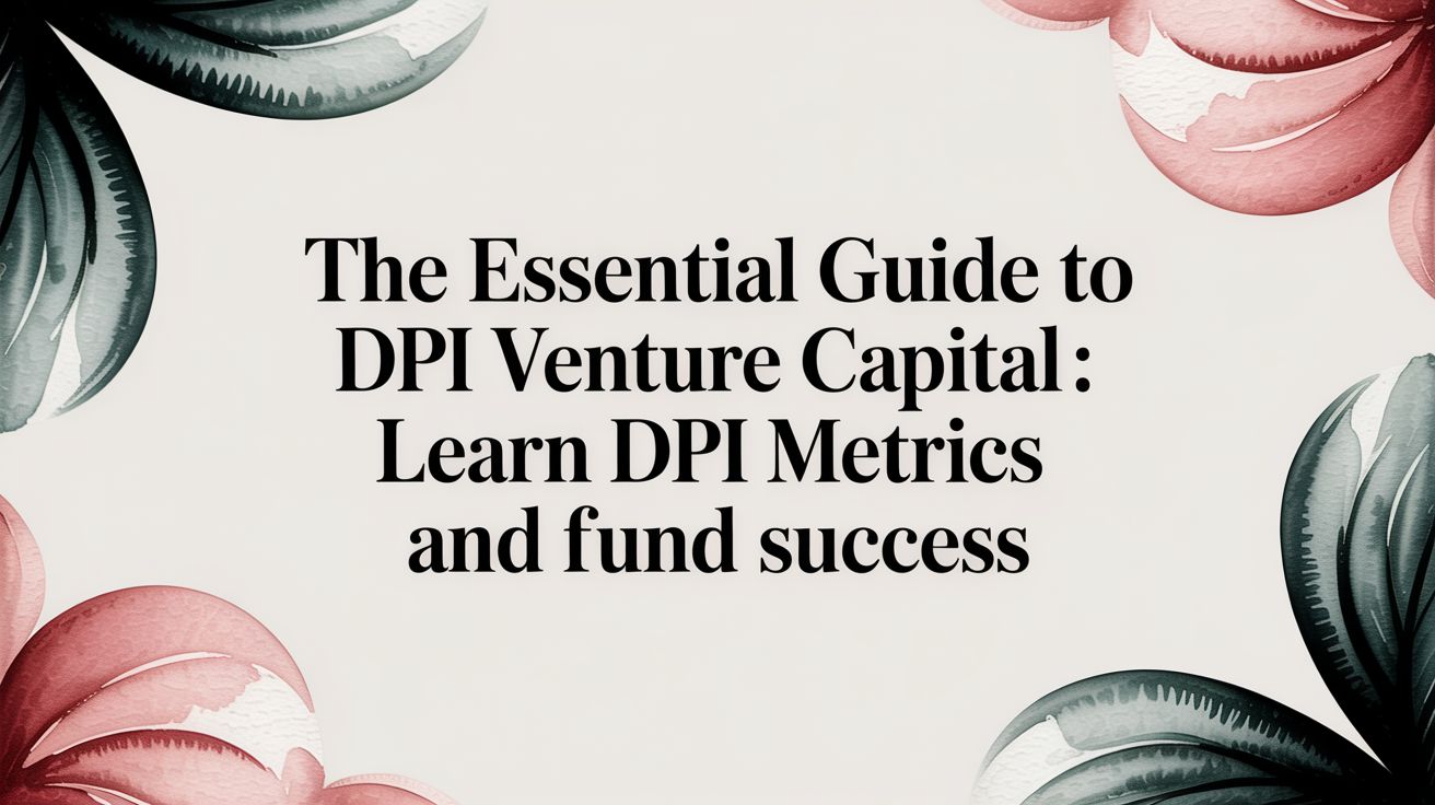 The Essential Guide to dpi venture capital: Learn DPI Metrics and Fund Success