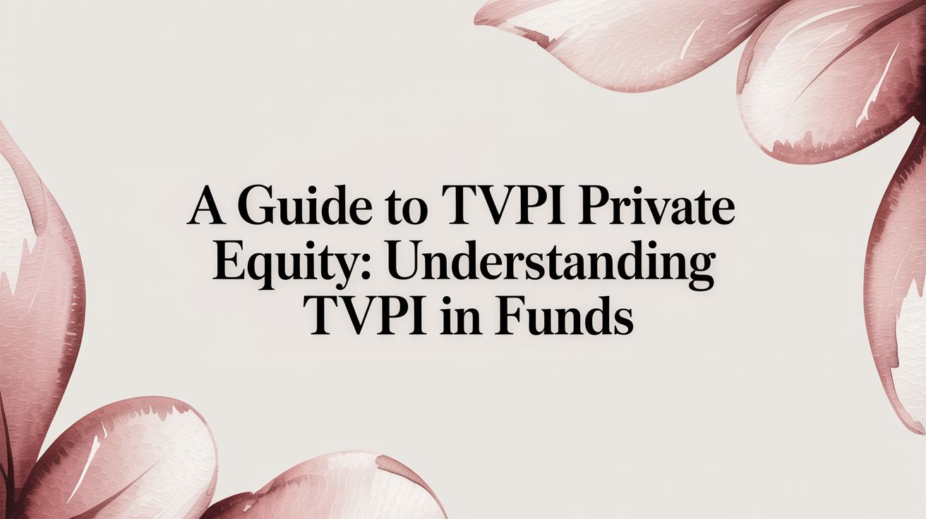 A Guide to tvpi private equity: Understanding TVPI in Funds