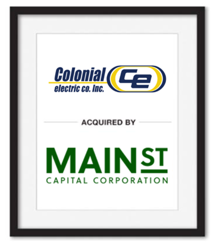 colonial electric acquired by main st