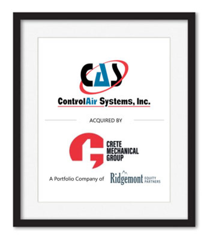 control air systems acquired by crete mechanical group