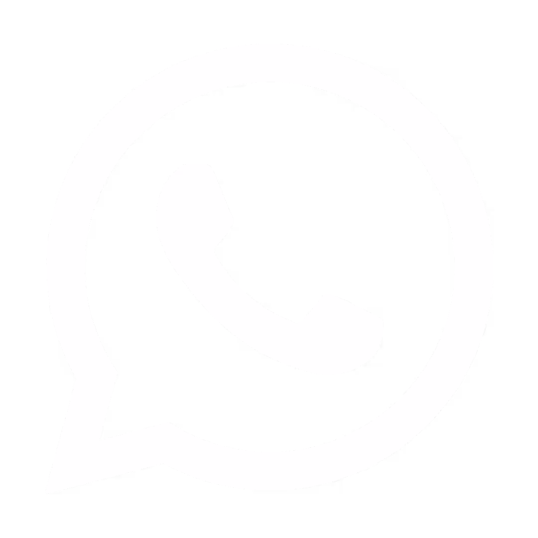 Weiße WhatsApp-Sprechblase mit Telefonhörer auf schwarzem Hintergrund.