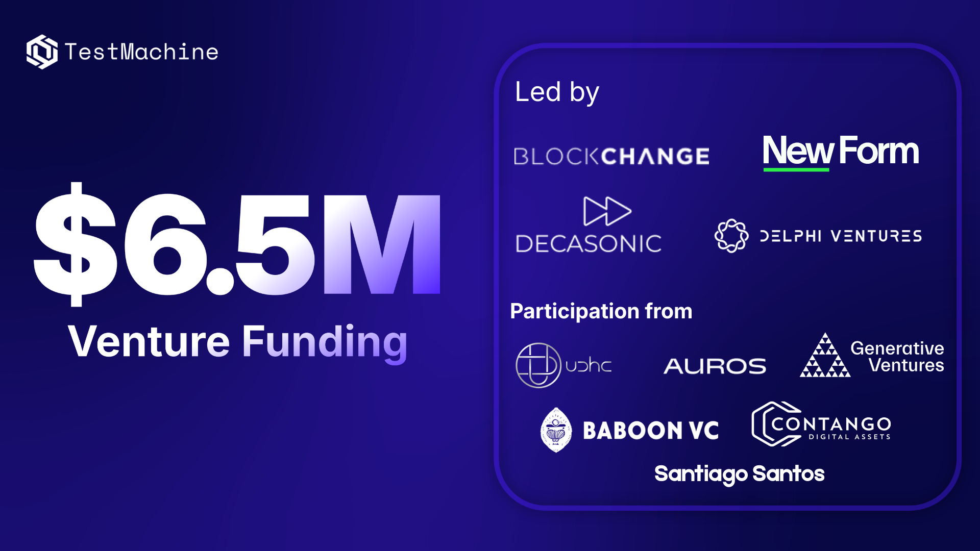 TestMachine Raises $6.5M to Power AI-Driven Blockchain Security and Token Risk Monitoring