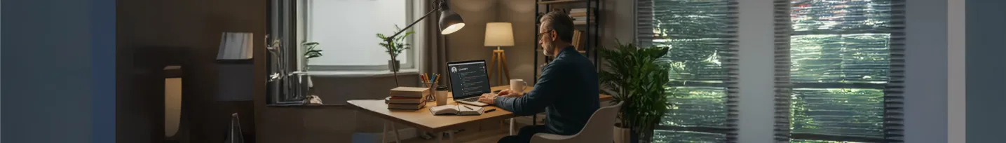 Pessoa usando ChatGPT como assistente para resolver código.