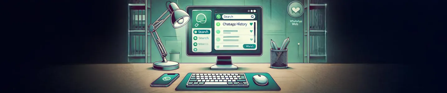 Histórico de mensagens sendo exibido na interface do WhatsApp Web.