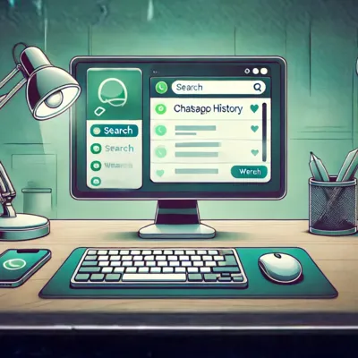 Conversas recentes sendo visualizadas no WhatsApp Web.