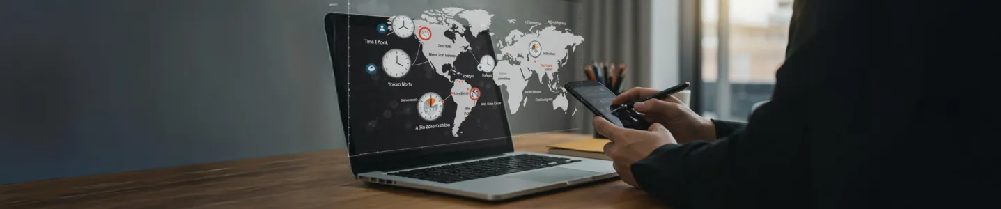 Cálculo de fuso horário para ligações internacionais.