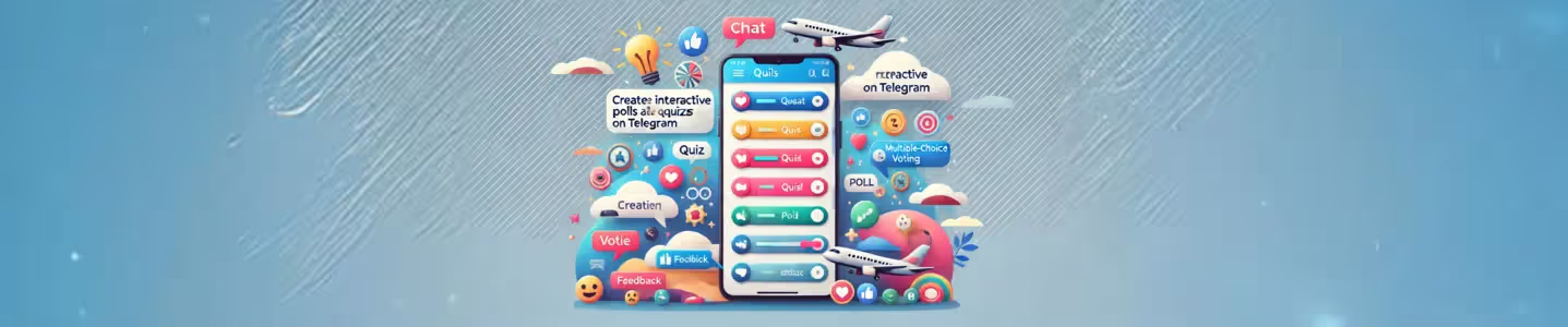 Crie enquetes e quizzes interativos no Telegram.
