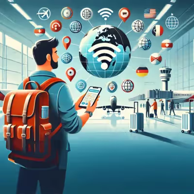 Chip internacional para acesso à internet no exterior.